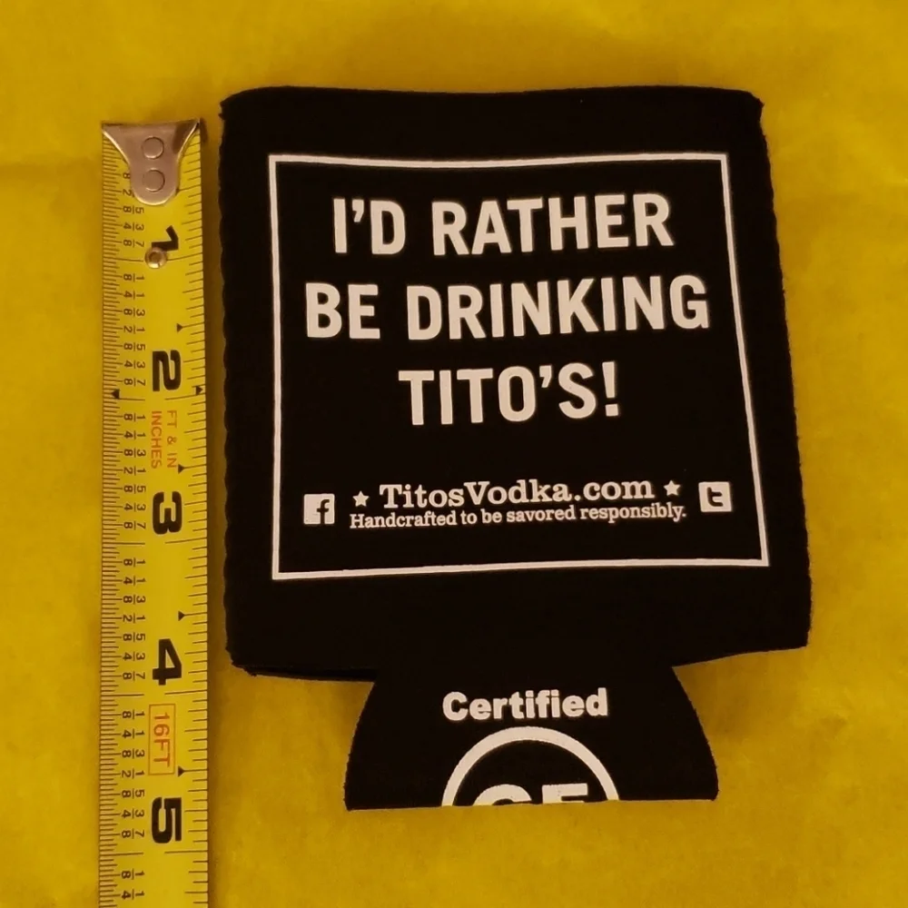 Tito's Handmade Vodka Branded Koosie- Set of Two